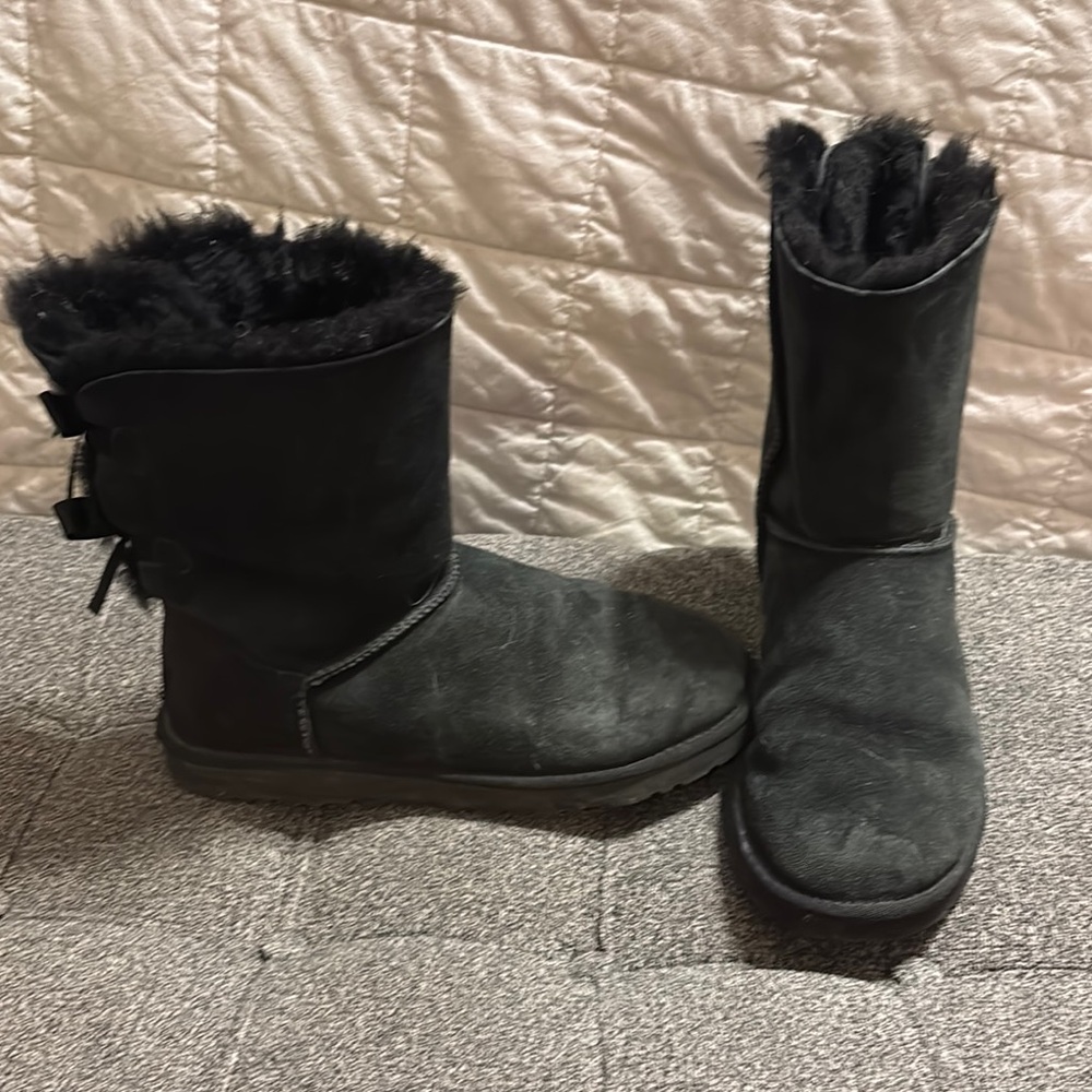 Women's Ugg Black Shearling Boots